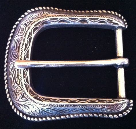 SIMPLE ANTIQUE SILVER WESTERN COWBOY COWGIRL RODEO BELT BUCKLE BOUCLE CEINTURE | eBay