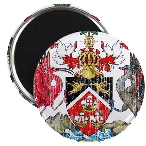 Trinidad and Tobago Coat Of Arms Magnet by CoatOfArmsartaged