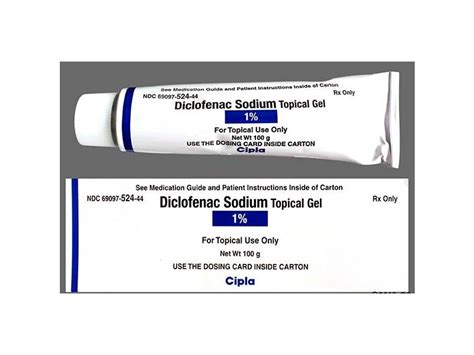 Diclofenac Sodium Topical Gel 1%, 100 g, Cipla (RX) Ingredients and Reviews