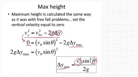 Range Formula Physics