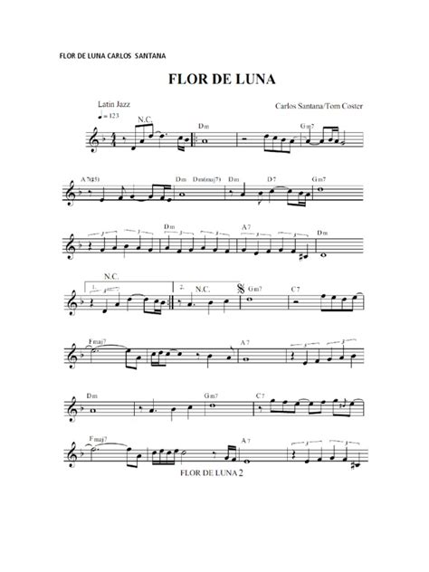 Flor de Luna Carlos Santana | PDF