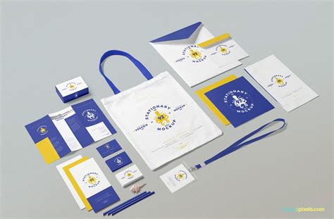 Free Business Stationery Mockup Scene | ZippyPixels