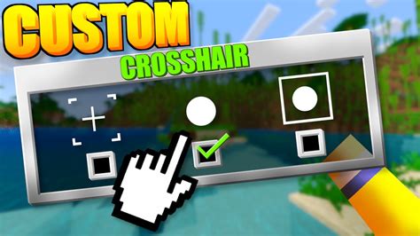 How To Get Custom Crosshairs in MCPE 1.18! - Minecraft Bedrock Edition ...