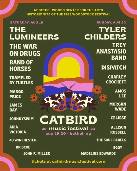 Catbird fest unveils inaugural lineup; first camping and music event on historic Woodstock field ...