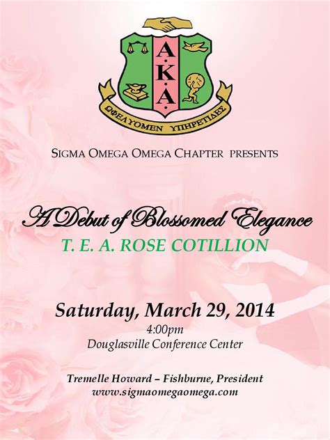 TEA Rose Cotillion 2014 Souvenir Journal by Sigma Omega Omega - Issuu