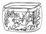 Aquarium Coloring Clipart Fish Webstockreview Library Sketch Page sketch template