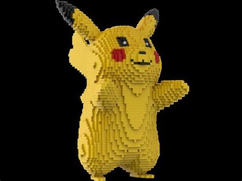 Lego Pokemon, Pikachu Pikachu, The Thinker Sculpture, Building ...