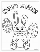 Free Printable Easter Coloring Page  Pjs And Paint sketch template