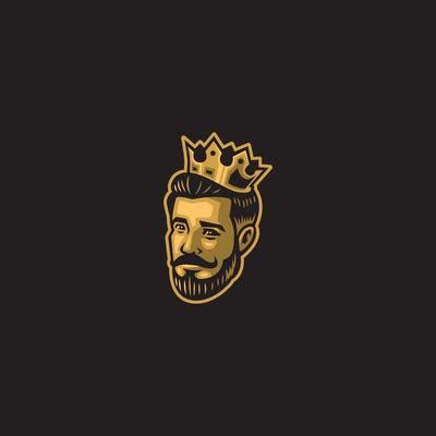 King Face Logo Vector Art, Icons, and Graphics for Free Download