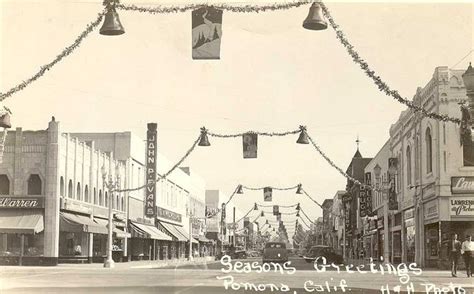 PomonaChristmas1940s | Ca history, Pomona california, Ontario california