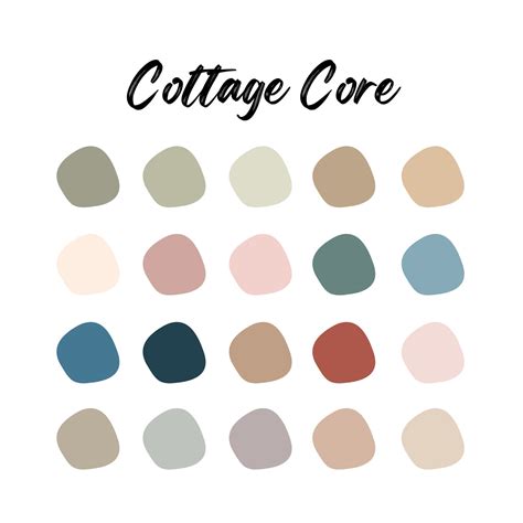 Cottage Core Digital Art Color Palette - Etsy