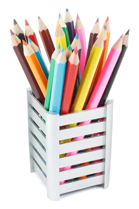 Pencils in a Box stock photo. Image of learning, macro - 23021792