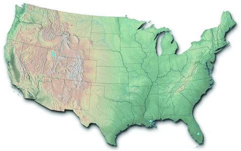 U.S. Topographical Map | US History II (American Yawp)