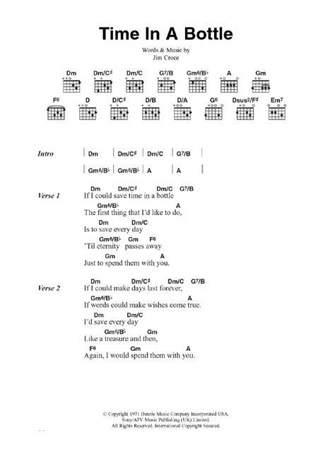 Time In A Bottle by Jim Croce - Guitar Chords/Lyrics - Guitar Instructor