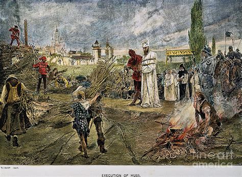 Execution Of Jan Hus, 1415 Photograph by Granger