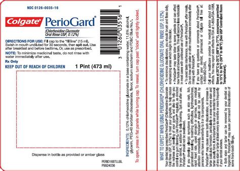 PerioGard - FDA prescribing information, side effects and uses