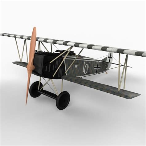 Fokker D.VII Biplane 3D Model #AD ,#VII#Fokker#Model#Biplane | 飛行機