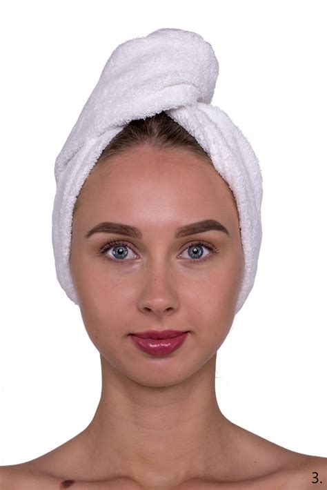 Women Turban Twist Hair Towel Wrap With Button Organic - Etsy