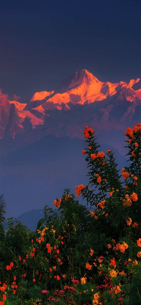 Himalayas Mountains Nepal Region Resolution HD Nat... iPhone Wallpapers Free Download