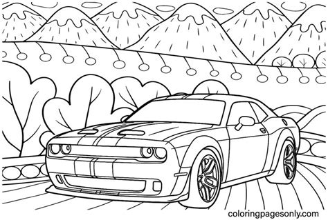 Dodge Coloring Pages - Coloring Pages For Kids And Adults | Coloring ...