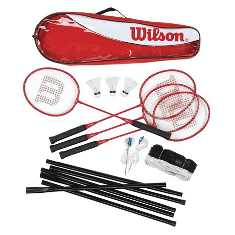 Wilson Tour 4 Player Badminton Set - Sweatband.com