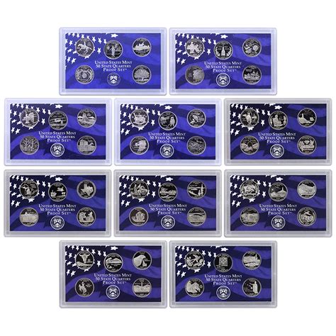 Today's Deal - 1999-2008 State Quarter Proof Set 10-Set Pack - USCoinNews