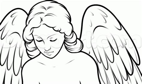 how to draw a weeping angel step 7 | Drawing People in 2019 | Angel ...