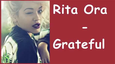 Rita Ora - Grateful (Lyrics) Official Music Video - YouTube