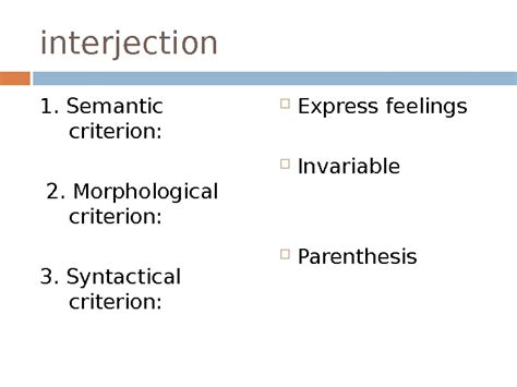 Word Classes in Grammar Lecture 3 Outline: