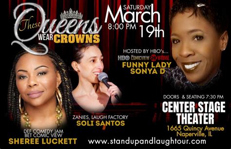 Ladies Of Laughter! Celebrating WOMEN! | Center Stage Theater, Naperville, IL | March 19, 2022