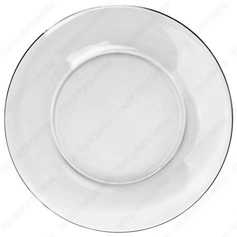 Clear Glass Dinner Plate (10.5″) | Harry's Party Rental