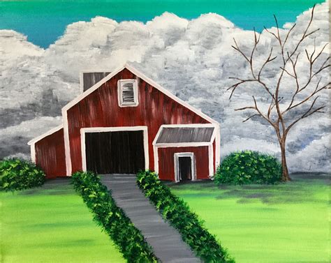 Rustic Red Barn | Paint Party Farm