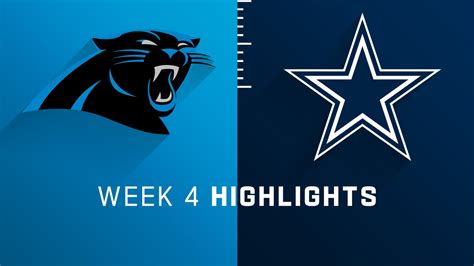 Carolina Panthers vs. Dallas Cowboys highlights | Week 4