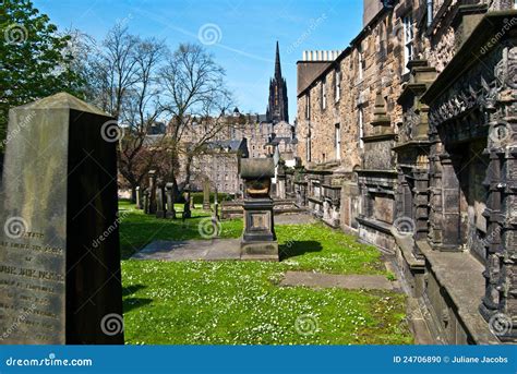 Greyfriars Kirkyard stock photo. Image of outdoors, edinburgh - 24706890