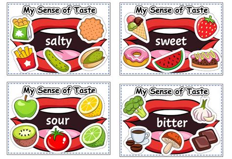 Sense of Taste Printables for Preschoolers. TeachersMag.com