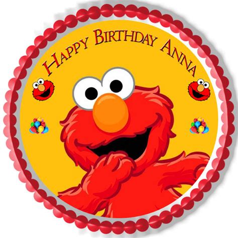 Elmo - Edible Cake Topper or Cupcake Toppers – Edible Prints On Cake (EPoC)