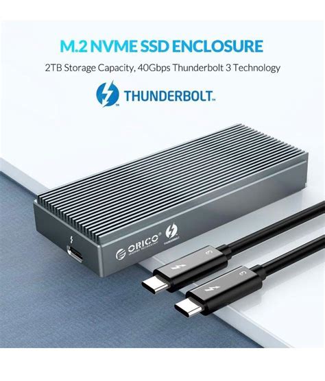 Thunderbolt 3 Enclosure for M.2 NVMe SSD [Orico], Computers & Tech ...