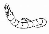 Happy Earthworm Coloring Page  Free Printable Coloring Pages For Kids sketch template