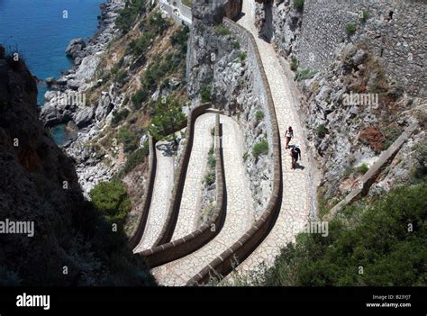 Via Krupp re-opened Capri Stock Photo - Alamy