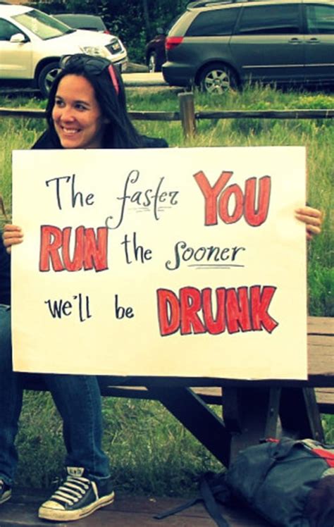 25 Funniest Running Signs at a Race