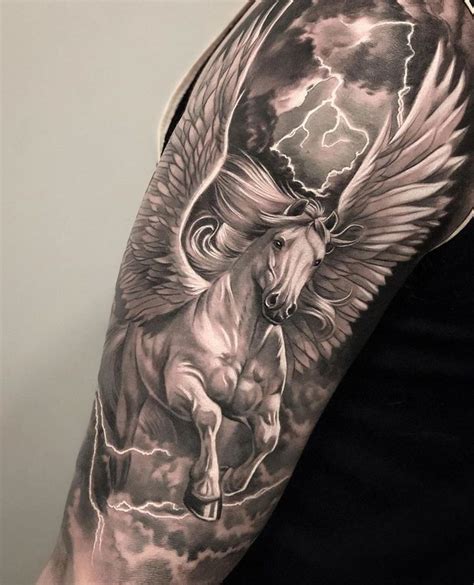 Pin by Cristian García on Tattoo | Pegasus tattoo, Mythology tattoos, Greek mythology tattoos