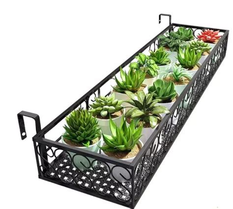 Plant rack, hanging, metal, indoor/outdoor (80cm), Furniture & Home ...