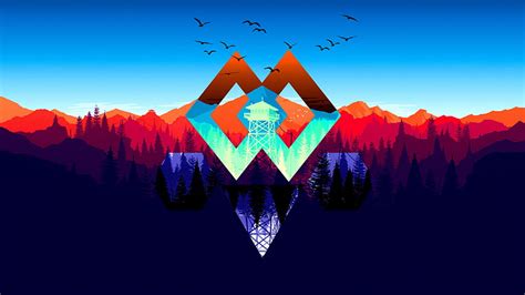 Firewatch and Background, Purple and White Gaming HD wallpaper | Pxfuel