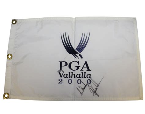 Lot Detail - Tiger Woods Signed 2000 PGA Championship at Valhalla Flag ...