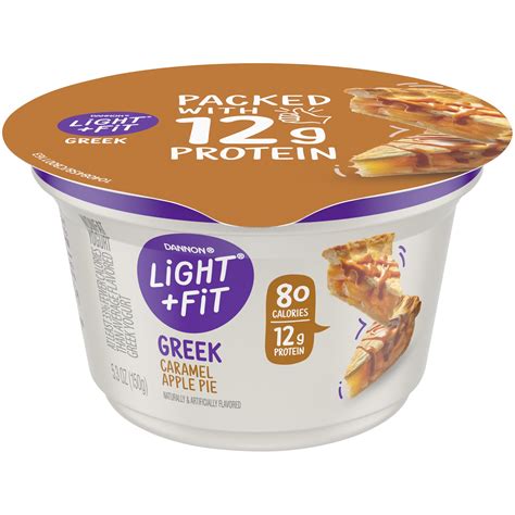 Light + Fit Nonfat Gluten-Free Caramel Apple Pie Greek Yogurt, 5.3 Oz. - Walmart.com - Walmart.com