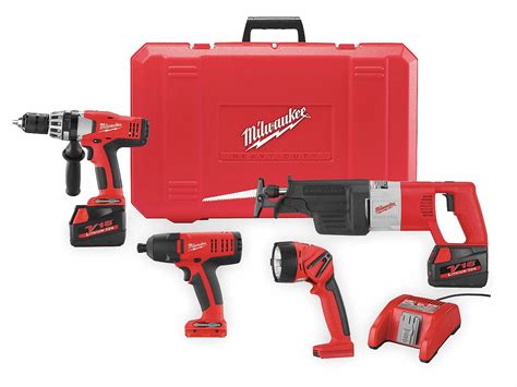 Cordless Combination Kit, 18.0 Voltage - Grainger