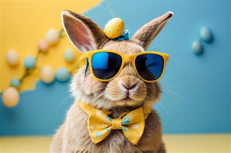 Easter Bunny With Sunglasses Free Stock Photo - Public Domain Pictures