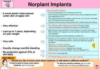 PPT - Norplant PowerPoint Presentation - ID:882282