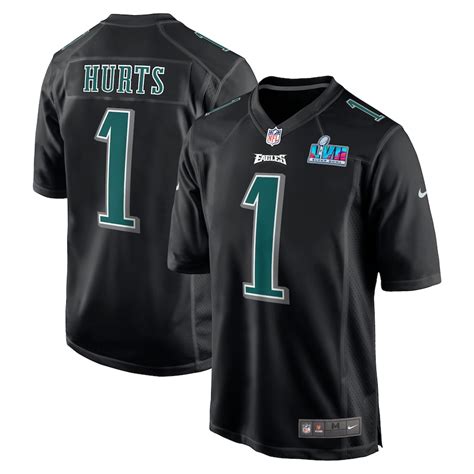 Men's Philadelphia Eagles Jalen Hurts Nike Black Alternate Game Jersey