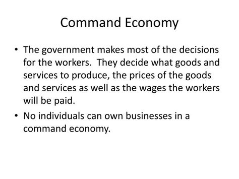 PPT - Command Economy PowerPoint Presentation - ID:2787448